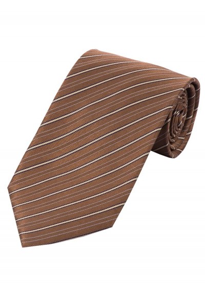 Markante Krawatte breit  gestreift braun tintenschwarz weiß