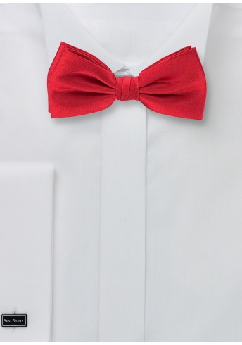 Herrenfliege monochrom Mikrofaser rot