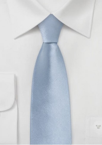 Schmale Krawatte Seide hellblau
