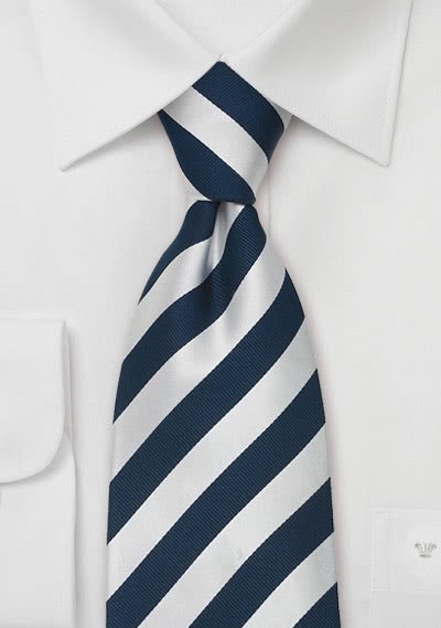 Identity Krawatte in blau/silber