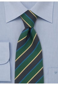 Krawatte blau/gelb gestreift