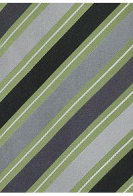 Krawatte Streifen grün grau