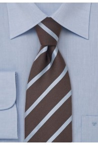 Krawatte Streifen Blau braun
