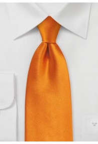 Einfarbige Krawatte helles orange