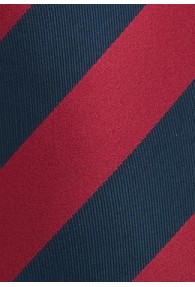 Krawatte Streifen rot navyblau