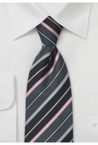 elegante Business Krawatte himmelblau-rosa-rose-dunkelblau gemustert TOP NEU 