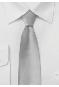 Schmale Krawatte festliches Silber