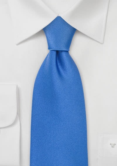 Blaue Krawatte einfarbig