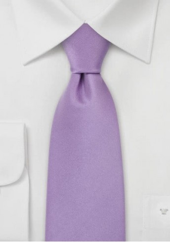 Einfarbige Krawatte flieder