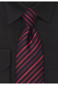 XXL-Krawatte Streifen rot