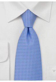 Krawatte Kästchen Muster hellblau