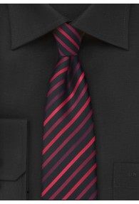 Schmale Krawatte rote Streifen