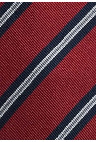 Klassische Regiments-Krawatte in Mittelrot