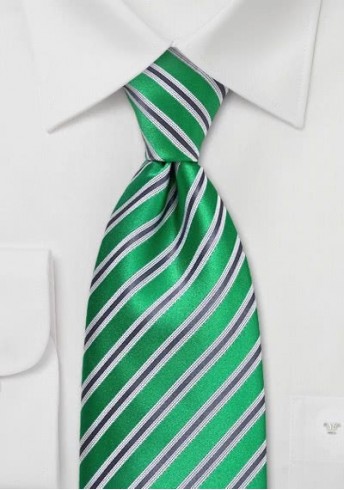 Krawatte Streifen Grün