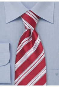 Krawatte Streifendessin Rot