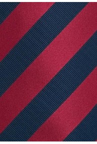 XXL-Krawatte gestreift rot navyblau