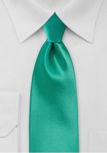 XXL-Krawatte unifarben türkisgrün