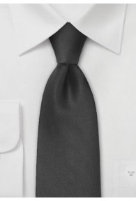 Handgefertigte Luxus Seiden Krawatte Schwarz/Lachsorange Model Nr K 44.10 