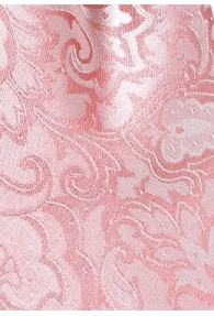 Zusammenstellung Herrenkrawatte und Kavaliertuch Paisley-Muster rosé