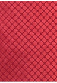 Krawatte einfarbig Struktur Rot