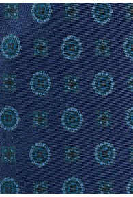 Tuchschal breit Ornament-Design nachtblau