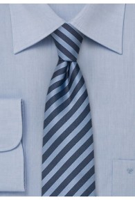 Schmale Krawatte blau
