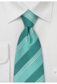 XXL-Krawatte Streifen türkis