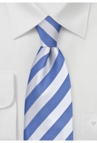 XXL-Krawatte eisblau weiß