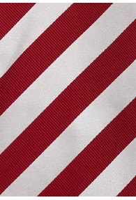 Clip-Krawatte rot/weiß