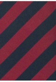 Clip-Krawatte kaminrot navyblau