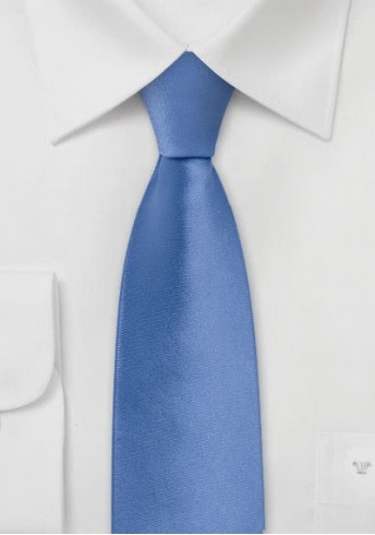 Krawatte 6cm schmal Taubenblau