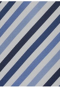 Multistripes Krawatte blau/weiß