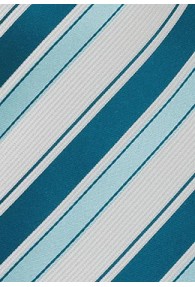 Bologna Krawatte türkis/weiß