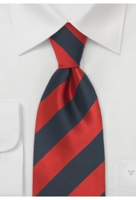 Krawatte Streifen blau rot