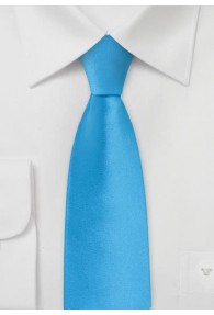 Schmale Krawatte unifarben hellblau