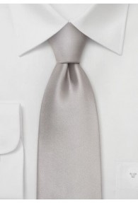 Krawatte silber matt glänzend