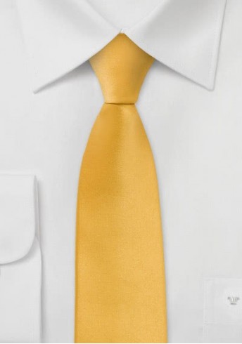 Moulins Schmale-Krawatte in warmem gelb