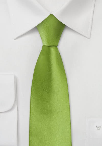 Schmale Krawatte in frischem Grün