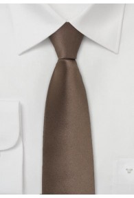 Limoges Schmale Krawatte in mocca