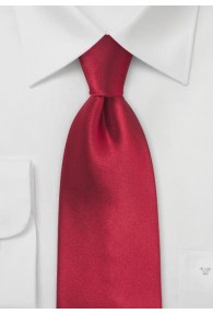 Einfarbige Krawatte klassisch rot