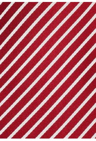 Clip-Krawatte rot mit weißen Streifen