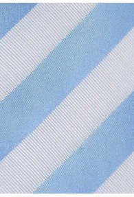 Krawatte Streifen hellblau weiß