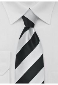 Krawatte gestreift schwarz weiß