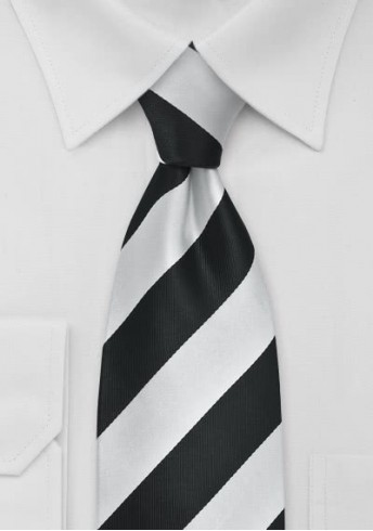 Krawatte gestreift schwarz perlgrau