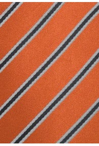 Gestreifte Krawatte orange schwarz