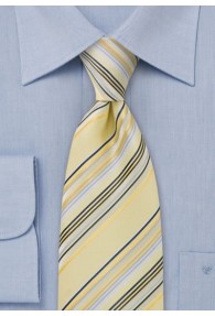 Krawatte Streifendessin gelb