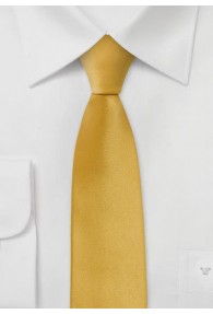 Schmale Krawatte sommerliches Gelb