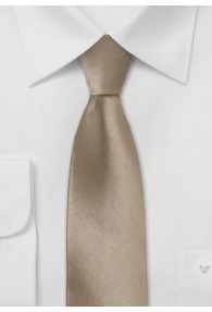 Schmale Krawatte modisches Cappuccino-Braun