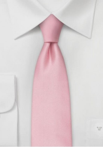 Schmale Krawatte rosa