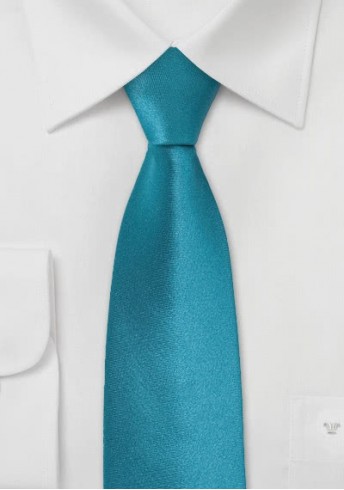 Schmale Krawatte türkis